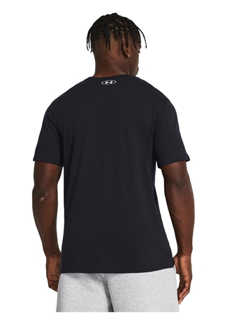 Under Armour 1382915-001 UA GL FOUNDATION UPDATE Siyah Erkek Bisiklet Yaka Oversize T-Shirt_1