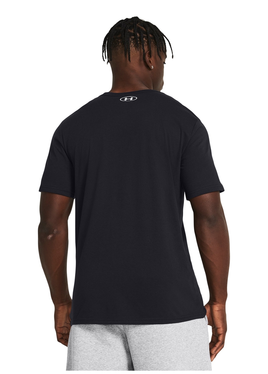 Under Armour 1382915-001 UA GL FOUNDATION UPDATE Siyah Erkek Bisiklet Yaka Oversize T-Shirt_1