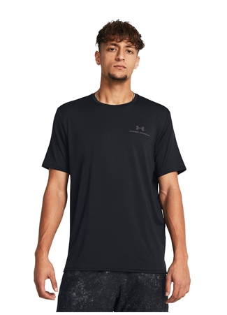 Under Armour 1383973-001 Vanish Energy SS Siyah Erkek Bisiklet Yaka Oversize T-Shirt