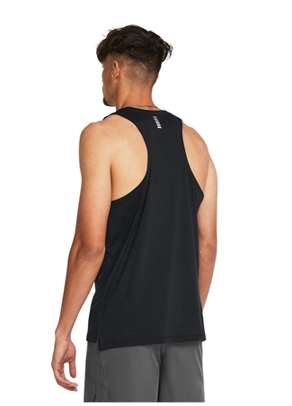 Under Armour 1382585-001 UA Launch Singlet Siyah Erkek Klasik Yaka Bol Kesim Atlet_2