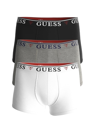 Guess Siyah - Beyaz Erkek Boxer U97G01KCD31-F017