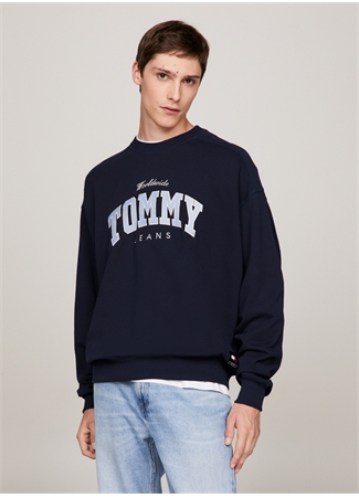 Tommy Jeans Lacivert Erkek Sweatshırt DM0DM18386C1G_1