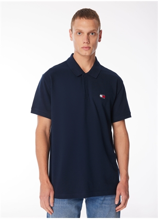 Tommy Jeans Düz Lacivert Erkek Polo T-Shirt DM0DM18314C1G_2