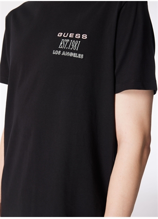 Guess Bisiklet Yaka Baskılı Siyah Erkek T-Shirt M4GI30I3Z14JBLK_SS CN BACK BOX LOGO_3