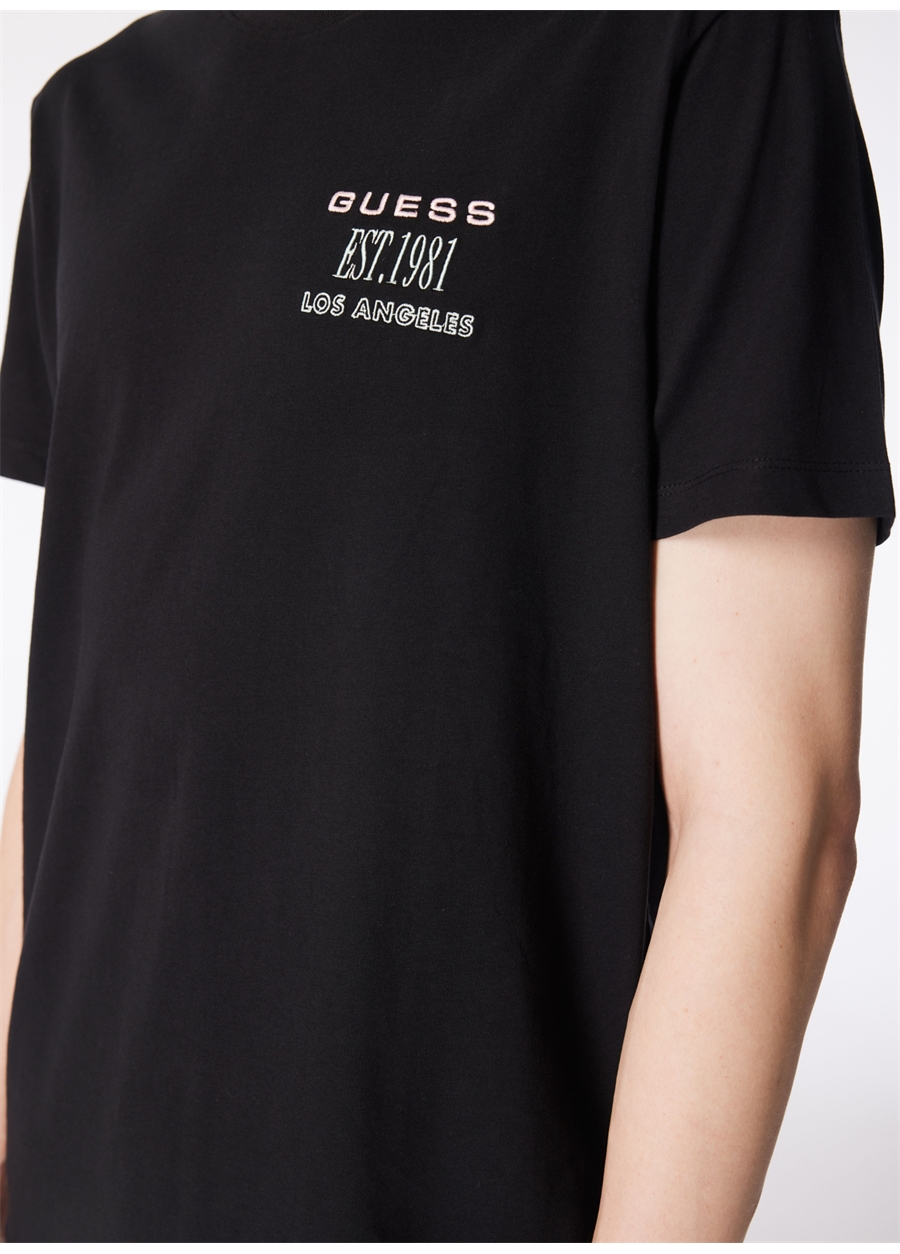 Guess Bisiklet Yaka Baskılı Siyah Erkek T-Shirt M4GI30I3Z14JBLK_SS CN BACK BOX LOGO_3