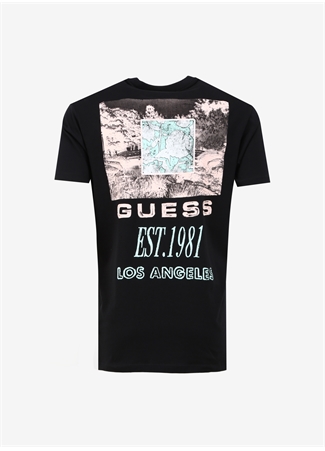 Guess Bisiklet Yaka Baskılı Siyah Erkek T-Shirt M4GI30I3Z14JBLK_SS CN BACK BOX LOGO_6