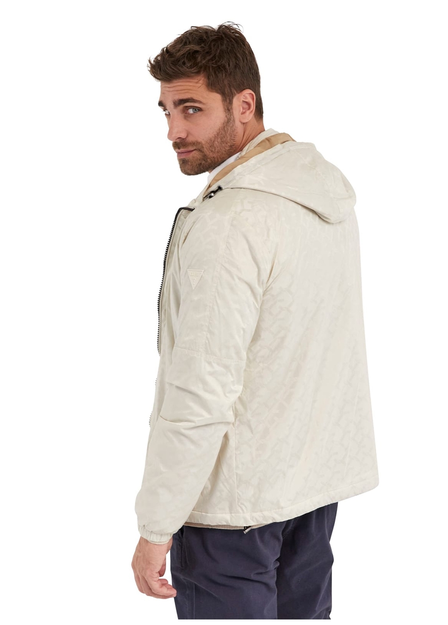 Guess Normal Krem Erkek Ceket M4RL13WFWC2G1CV_HOODED WINDBRAKER -_1