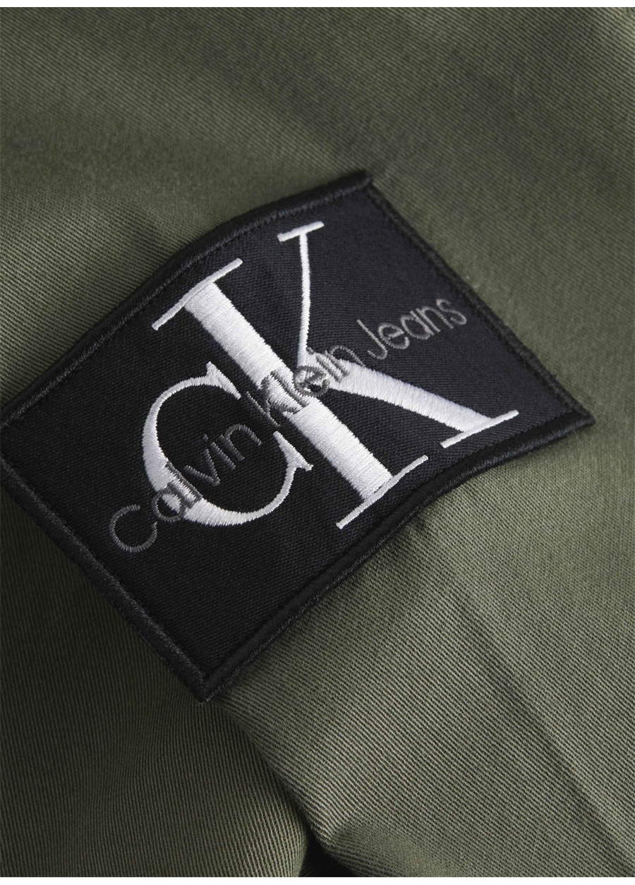 Calvin Klein Jeans Normal Koyu Yeşil Düz Erkek Gömlek J30J323255LDY_1