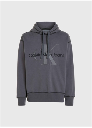 Calvin Klein Jeans Kapüşon Yaka Antrasit Erkek Sweatshırt J30J324623PT2_2