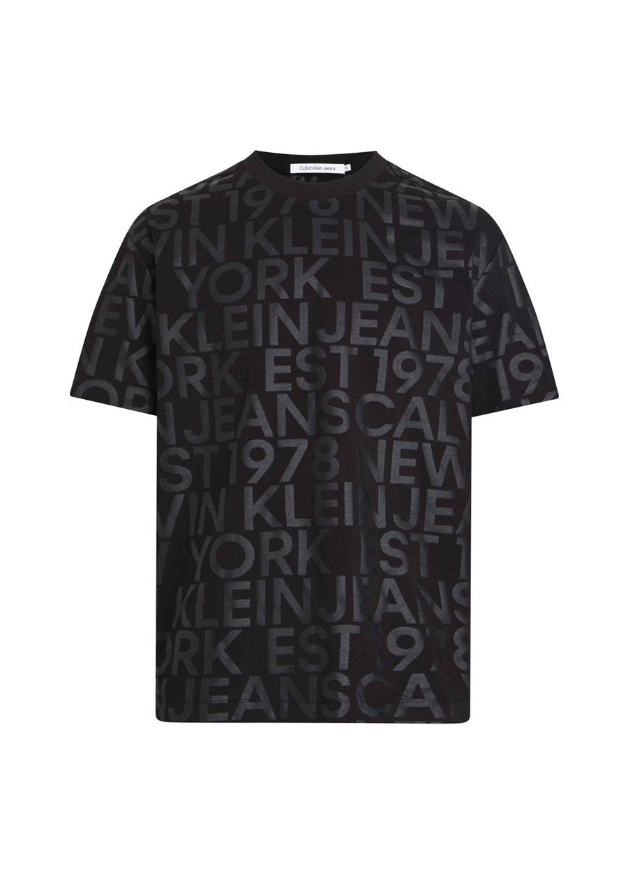 Calvin Klein Jeans Baskılı Siyah Erkek T-Shirt J30J3246430GL