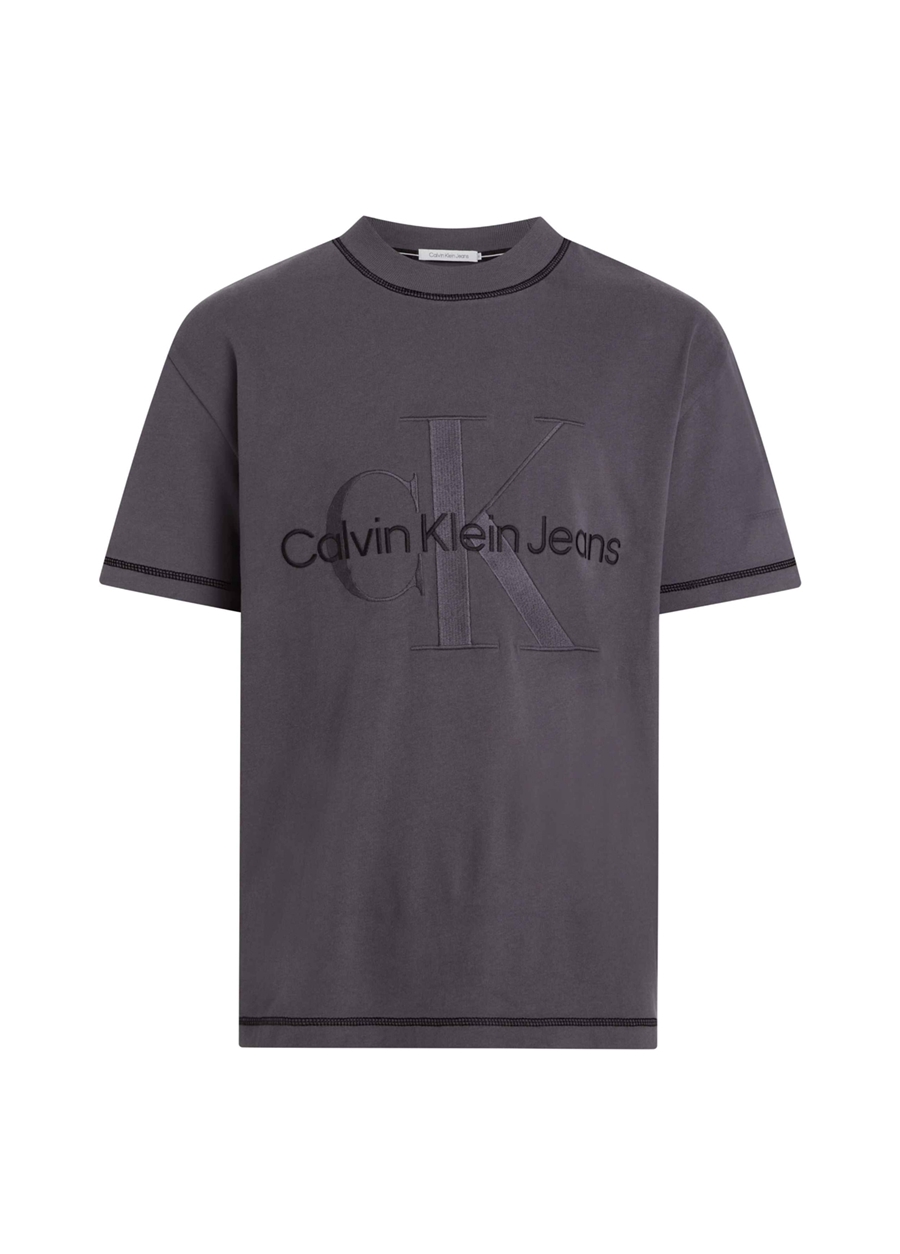 Calvin Klein Jeans Baskılı Antrasit Erkek T-Shirt J30J324673PT2
