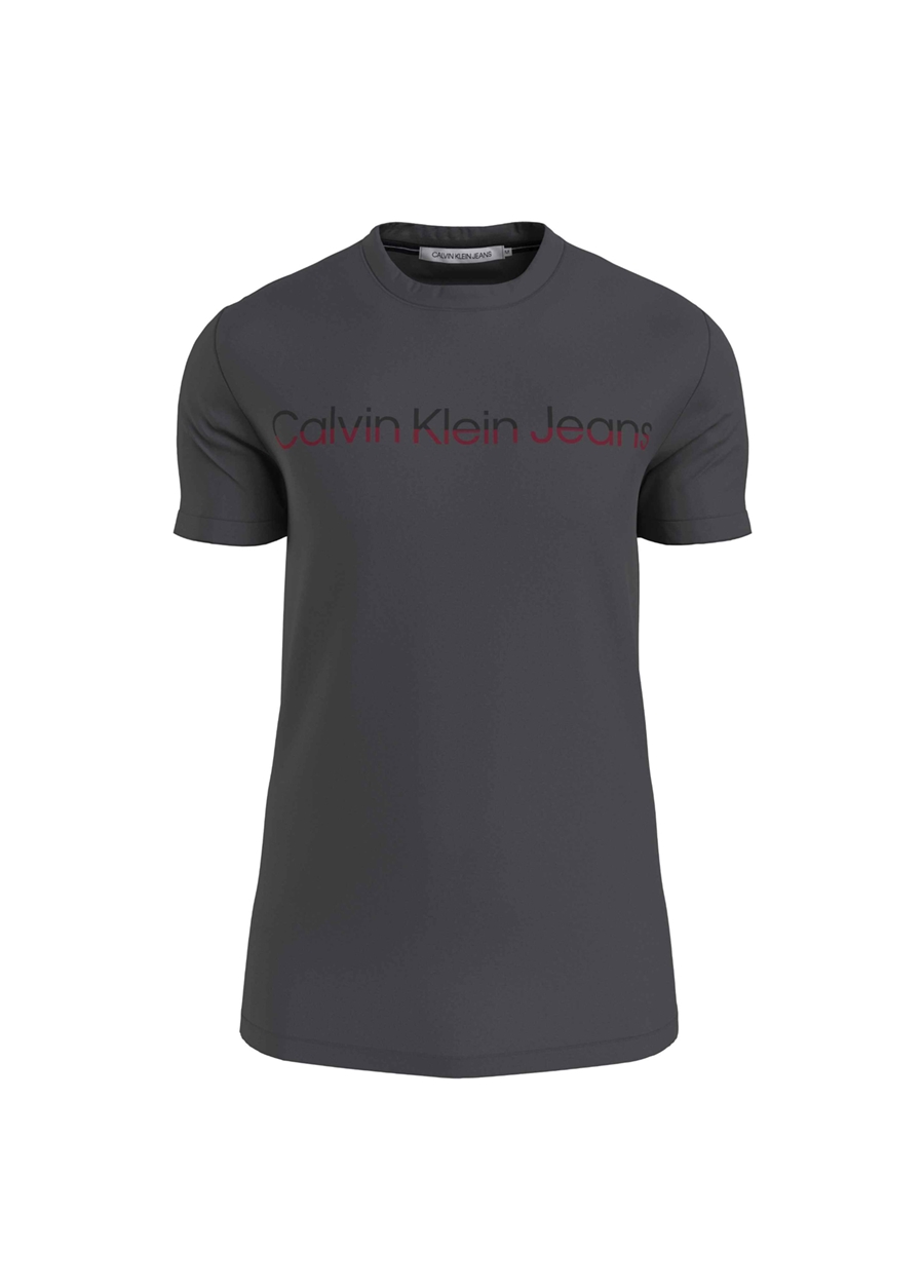 Calvin Klein Jeans Koyu Gri Erkek T-Shirt