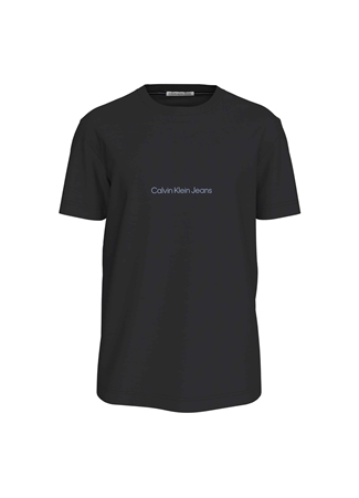 Calvin Klein Jeans Düz Siyah Erkek T-Shirt J30J325197BEH_0