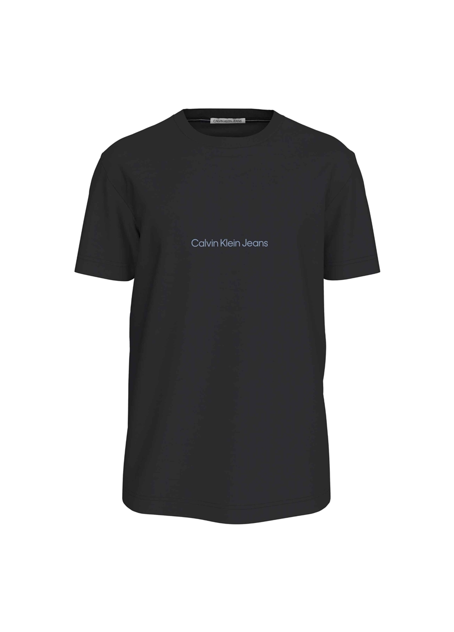 Calvin Klein Jeans Düz Siyah Erkek T-Shirt J30J325197BEH