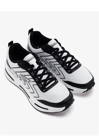 Skechers 220743 WBK MAX CUSHİONİNG ARCH FİT Beyaz - Siyah Erkek Koşu Ayakkabısı_5