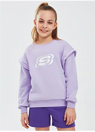 Skechers Kız Çocuk Eşofman Üstü SK232073-505-Essential G Crew Neck