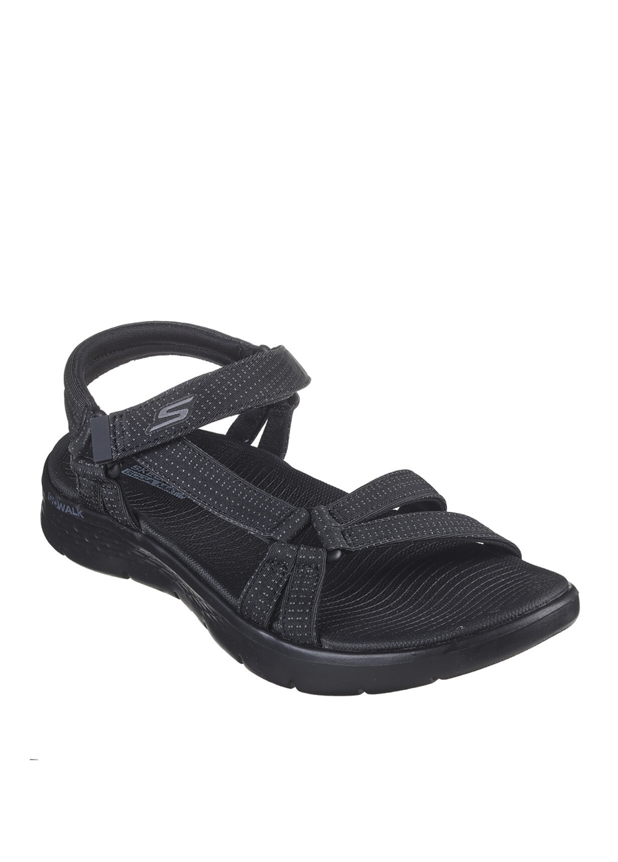 Skechers Siyah Kadın Sandalet 141451 BBK GO WALK FLEX_2