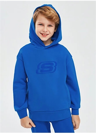 Skechers Erkek Çocuk Sweatshirt SK232064-403-Essential B Hoodie