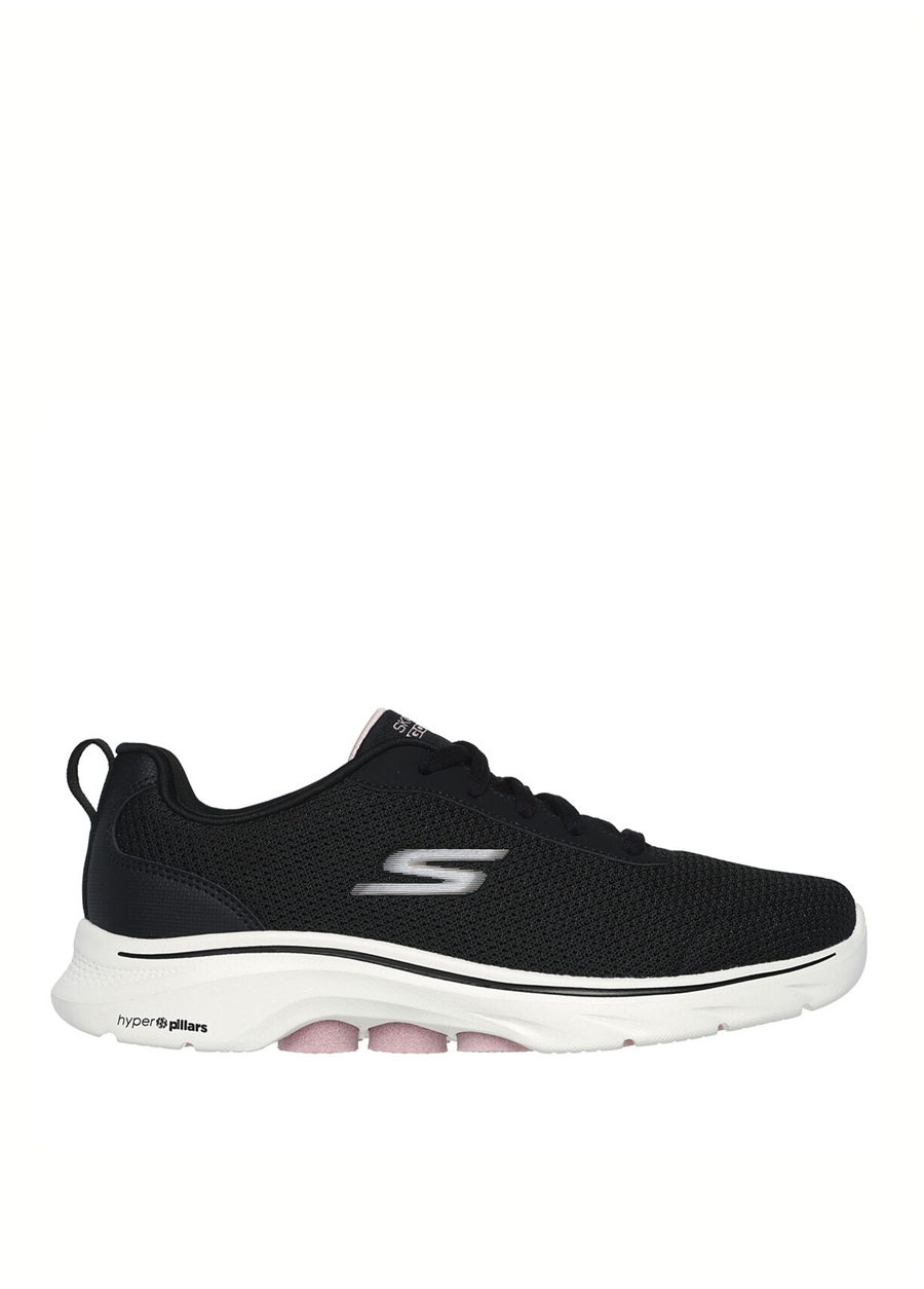 Skechers Siyah - Pembe Kadın Yürüyüş Ayakkabısı 125207 BKPK GO WALK 7 - CLEAR PATH