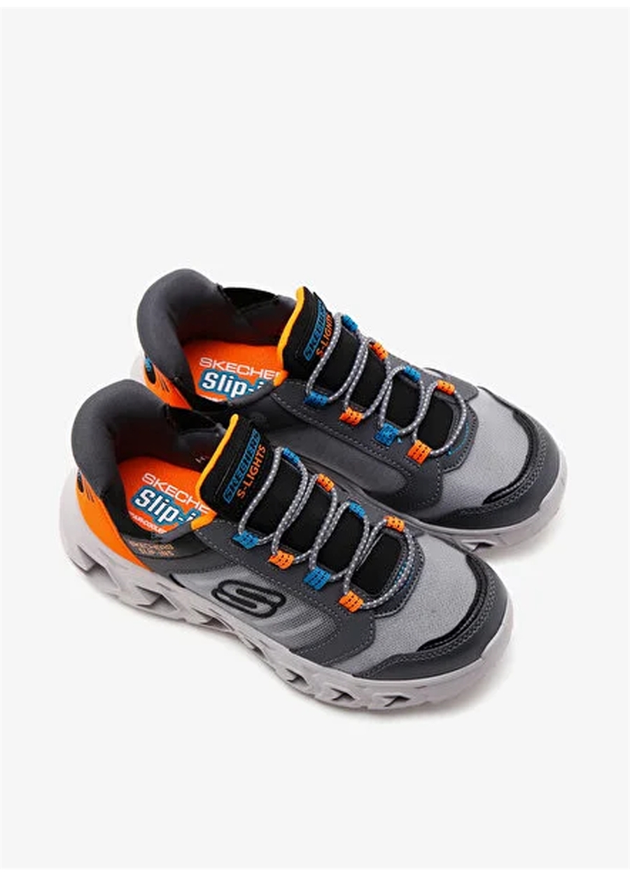 Skechers Gri Erkek Çocuk Yürüyüş Ayakkabısı 403843L CCOR-Slip-İns Hypno-Flash_3