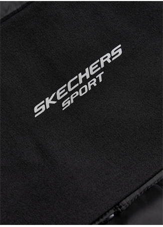 Skechers Siyah Erkek Dik Yaka Regular Fit Yelek S241154-001 Outerwear M Padded Ligh_10