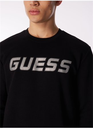 Guess Siyah Bisiklet Yaka Sweatshirt Z4RQ13KBK32JBLK-LUGH CN SWEATSHIRT_3