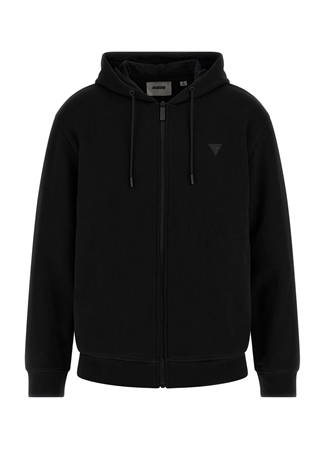 Guess Siyah Erkek Kapüşon Yaka Zip Ceket Z2YQ28K9V31JBLK-ALDWIN ZIP HOODED_2