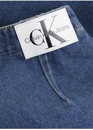 Calvin Klein Jeans Normal Bel İndigo Kadın Denim Etek J20J2224821A4_1