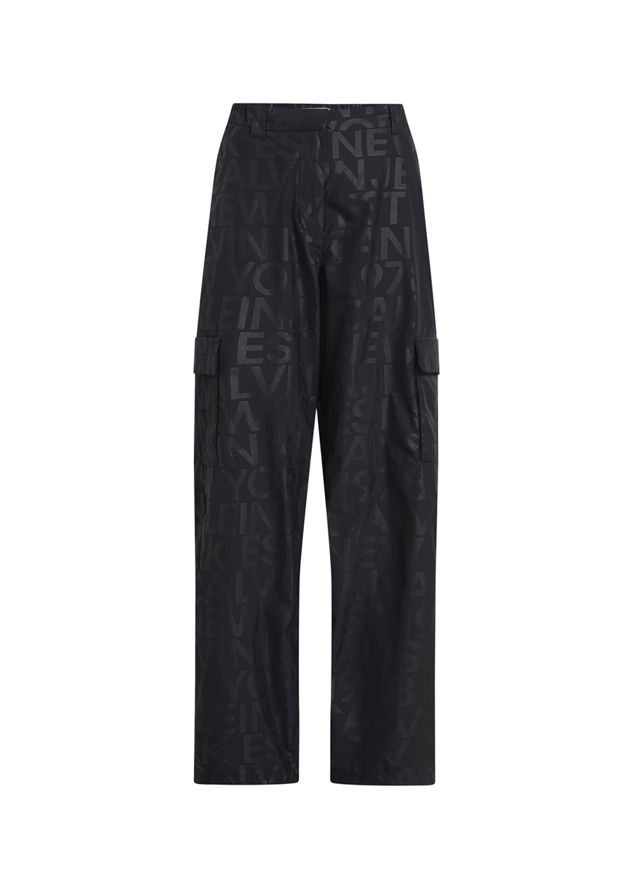 Calvin Klein Jeans Yüksek Bel Normal Siyah Kadın Pantolon J20J2225960GL