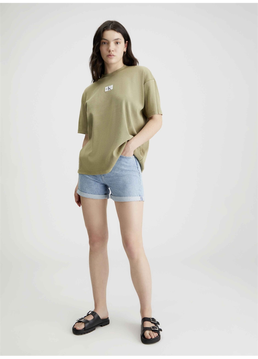 Calvin Klein Jeans Yüksek Bel Normal İndigo Kadın Denim Şort J20J2228001A4