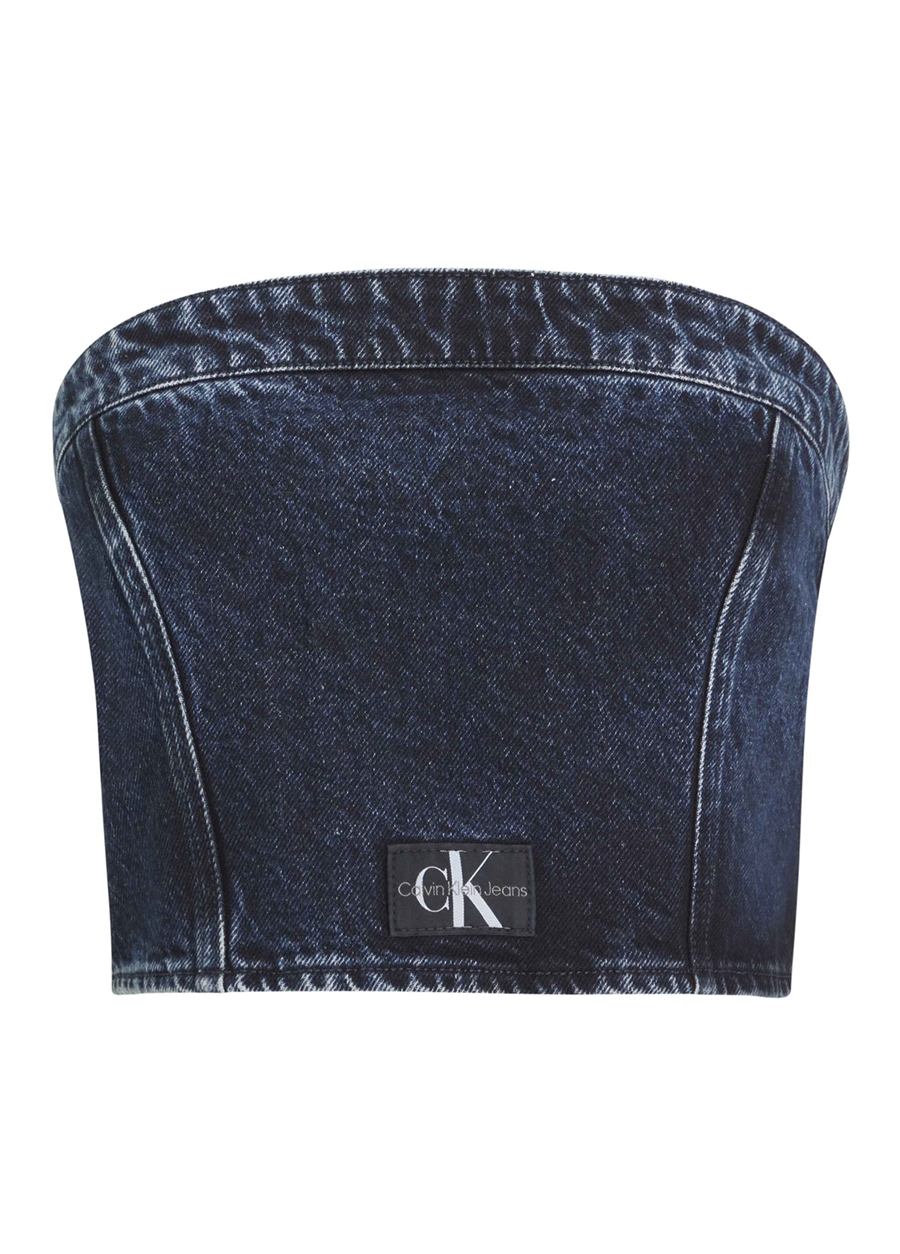 Calvin Klein Jeans Straplez Yaka Düz İndigo Kadın Büstiyer J20J2228701BJ