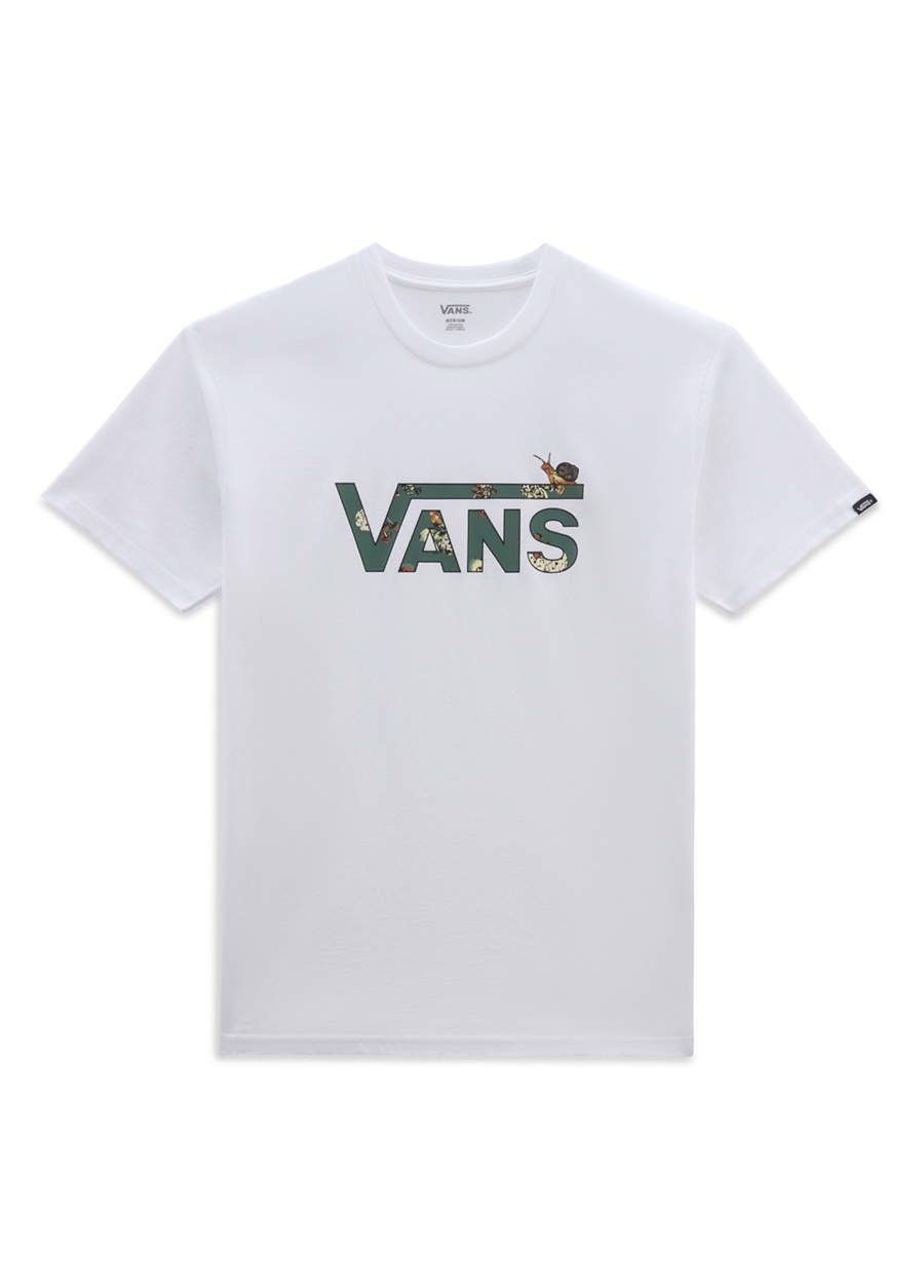 Vans Beyaz Yuvarlak Yaka T-Shirt VN000FJGWHT1 FUNGI BOX FILL TEE-