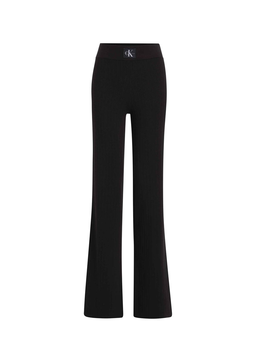 Calvin Klein Jeans Yüksek Bel Normal Siyah Kadın Pantolon J20J222599BEH