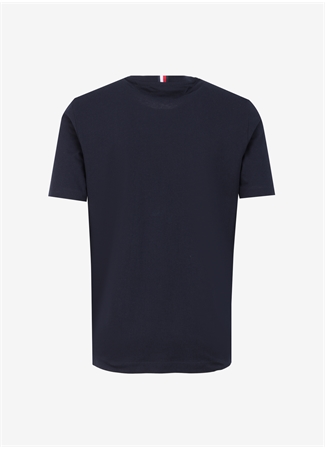 Tommy Hilfiger Bisiklet Yaka Mavi Erkek T-Shirt MW0MW34391_1