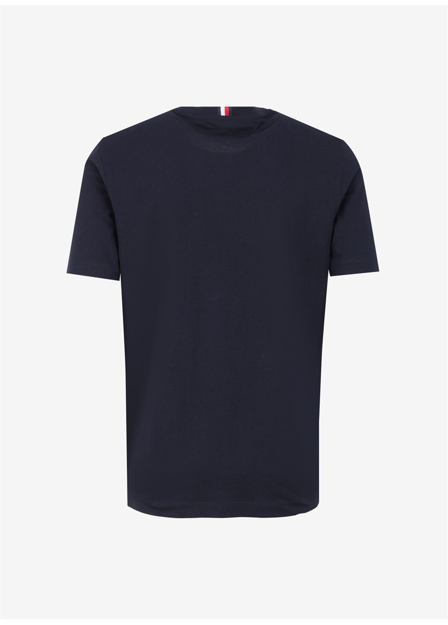 Tommy Hilfiger Bisiklet Yaka Mavi Erkek T-Shirt MW0MW34391_1