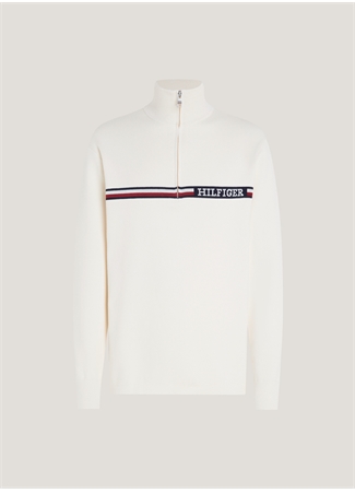 Tommy Hilfiger Balıkçı Yaka Slim Fit Bej Erkek Kazak MW0MW33508_4