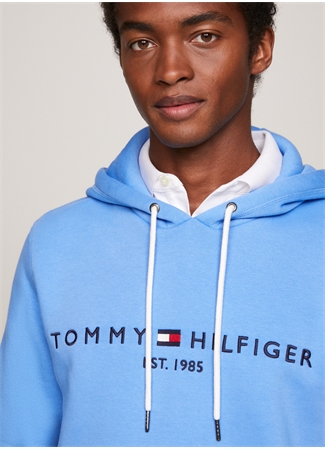 Tommy Hilfiger Kapüşon Yaka Mavi Erkek Sweatshırt MW0MW11599_1