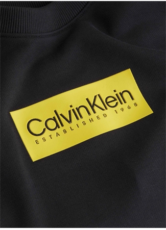 Calvin Klein Bisiklet Yaka Siyah Erkek Sweatshırt K10K112252BEH_1