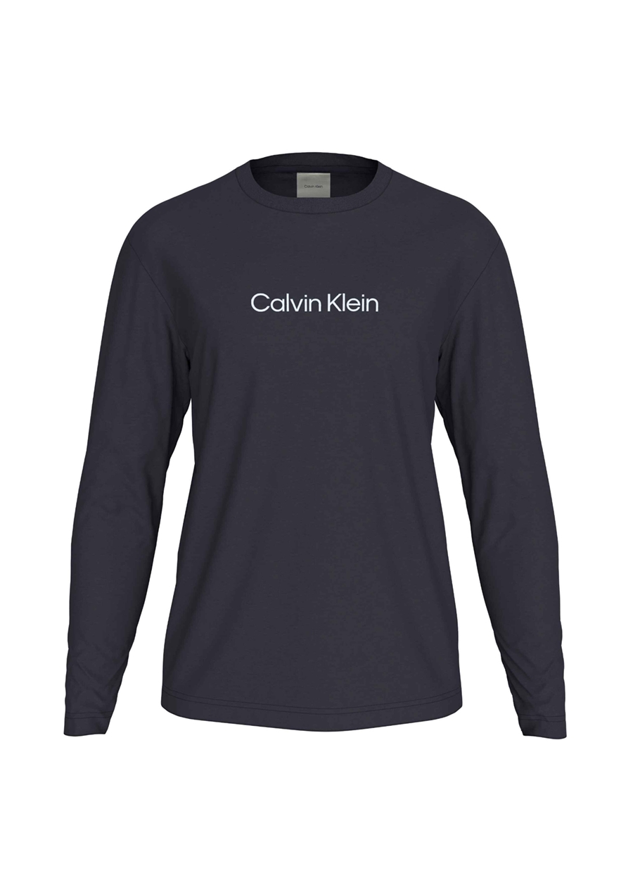 Calvin Klein Bisiklet Yaka Mavi Erkek T-Shirt K10K112396CHW