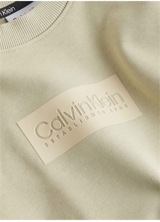 Calvin Klein Bisiklet Yaka Yeşil Erkek Sweatshırt K10K112252LEB_1