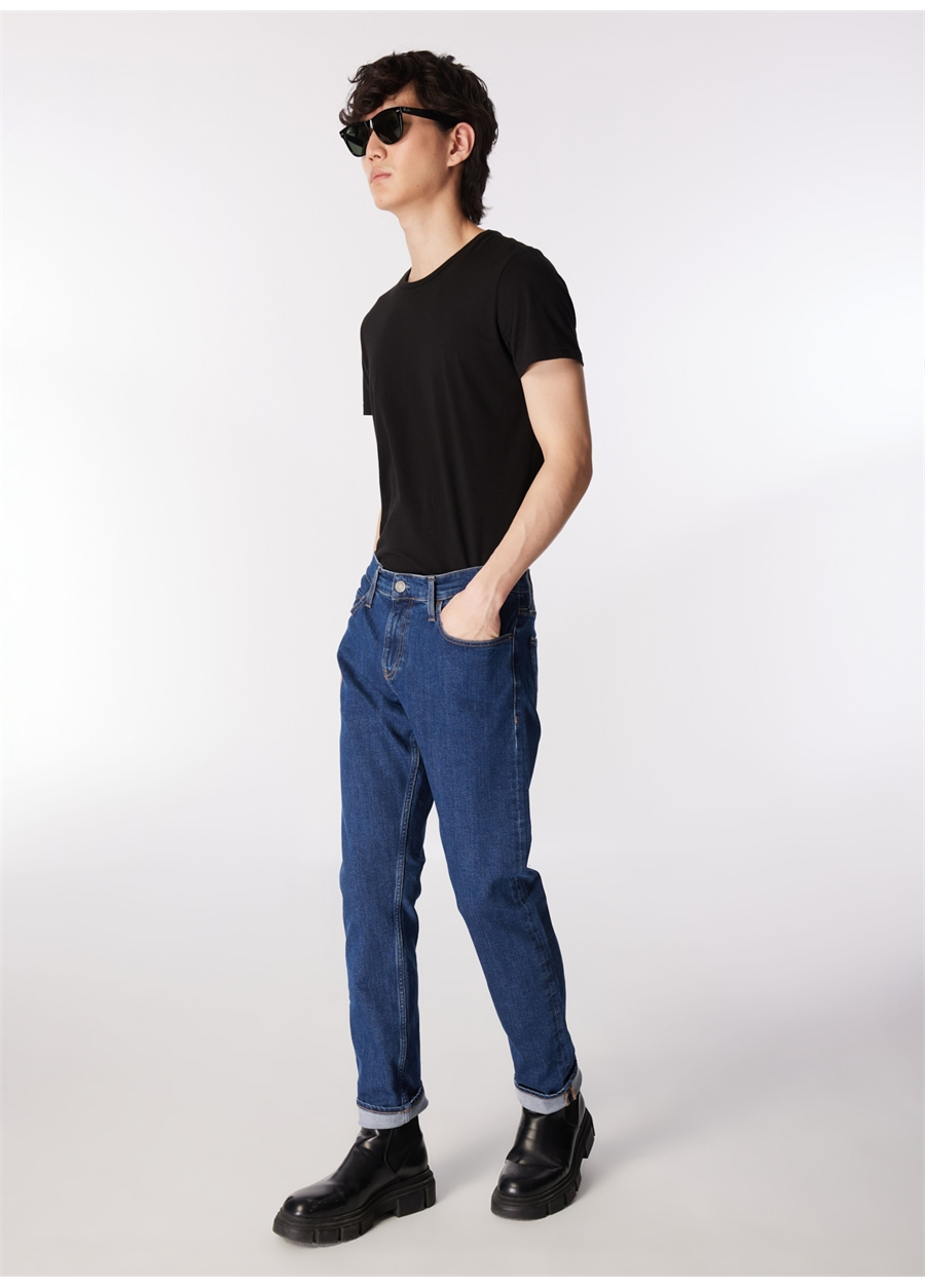 Calvin Klein Normal Bel Normal Paça Slim Fit Erkek Denim Pantolon K10K1123741BJ.._1