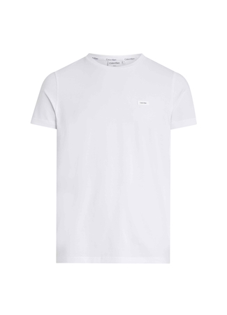 Calvin Klein Bisiklet Yaka Beyaz Erkek T-Shirt K10K112724YAF