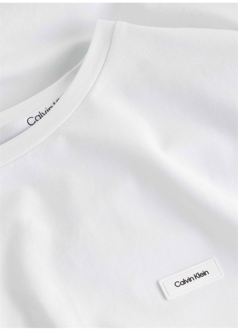 Calvin Klein Bisiklet Yaka Beyaz Erkek T-Shirt K10K112724YAF_1