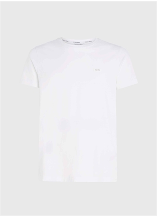 Calvin Klein Bisiklet Yaka Beyaz Erkek T-Shirt K10K112724YAF_2