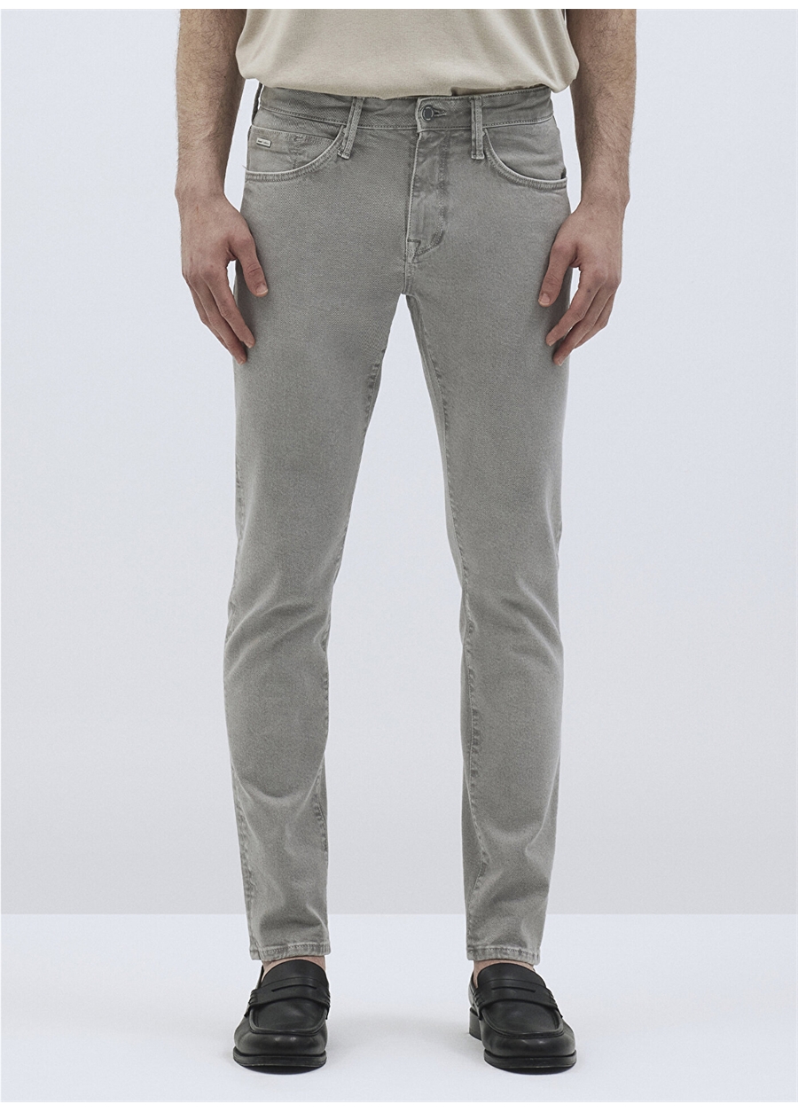 Mavi Normal Bel Skinny Fit Gri Erkek Denim Pantolon M0042287945_JAKE Lt Grey Mavi Edit_2