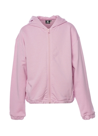 Hummel Kapüşon Yaka Düz Pembe Kadın Eşofman Üstü 921783-3505-HMLJAZZ ZIP HOODIE_0