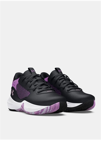 Under Armour Siyah - Mor Erkek Çocuk Basketbol Ayakkabısı 3025618-006-UA PS Lockdown 6_2