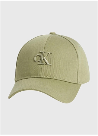 Calvin Klein Mavi Erkek Şapka SLANTED MONOGRAM EMBR BB CAP