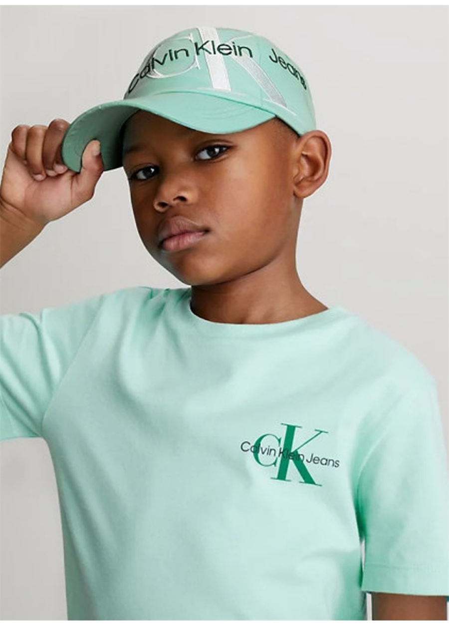 Calvin Klein Mavi Erkek Şapka SLANTED MONOGRAM EMBR BB CAP_0