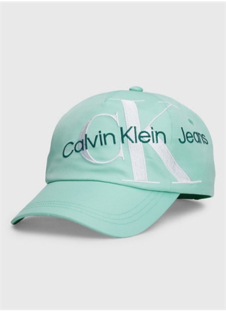 Calvin Klein Mavi Erkek Şapka SLANTED MONOGRAM EMBR BB CAP_1